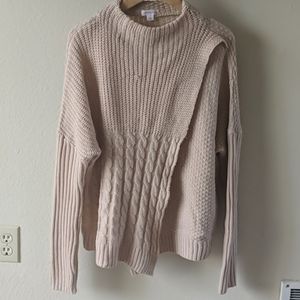 Long sleeve wrap sweater